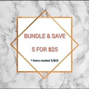 Items marked 5/$25